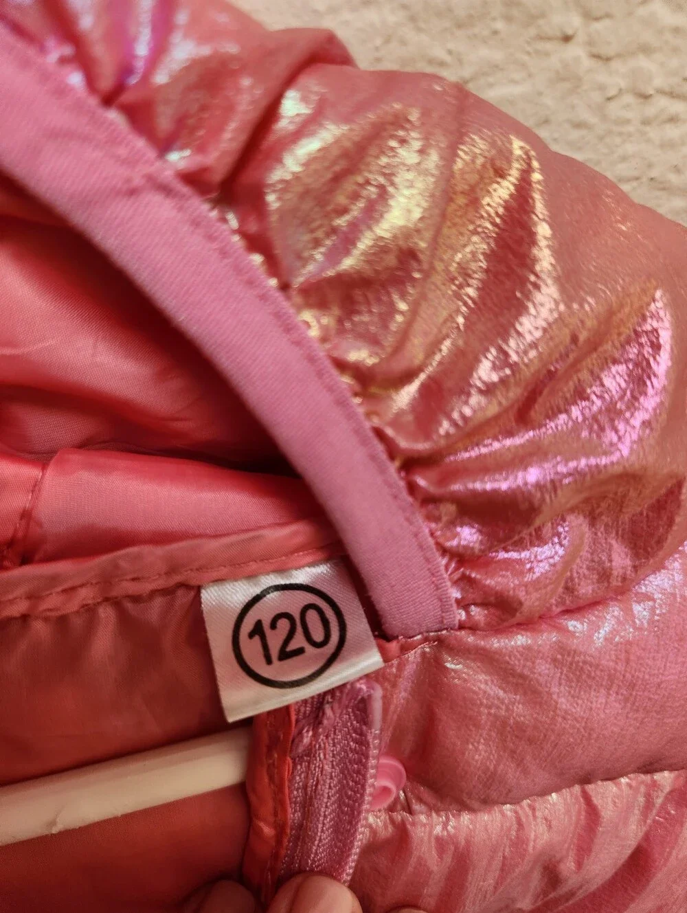 Pink Irridesent Winter Coat  with Hood 5T